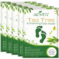 tea tree foot peel mask 5-pack: remove dead skin, callus, and dryness | exfoliating treatment for smooth, moisturized baby feet | men and women logo