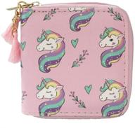 🌈 timlee rainbow unicorn wallets: the perfect unicorn women's handbags & wallets combo! logo