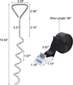 img 3 attached to Sparkfire Trampoline Stakes Anchors System