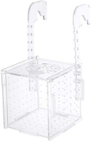 img 4 attached to POPETPOP Fish Tank Breeding Isolation Box: Multipurpose Acrylic Parenting Box for Hatching & Incubating Fish, Suction Cup Pattern, 101011cm