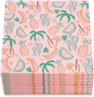 🍹 exquisite set of 60 tropical cocktail napkins logo