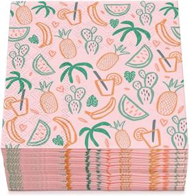 img 4 attached to 🍹 Exquisite Set of 60 Tropical Cocktail Napkins