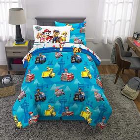 img 1 attached to Franco Bedding Super Comforter Patrol Bedding for Kids' Bedding