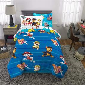 img 2 attached to Franco Bedding Super Comforter Patrol Bedding for Kids' Bedding