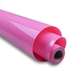 img 4 attached to Premium Pink HTV Heat Transfer Vinyl Rolls - 12inch X 5feet for Cricut & Silhouette Cameo - Easy Cut & Weed - DIY Heat Vinyl Design (Pink, 12inch X 5feet)