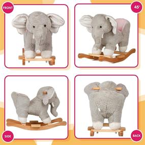 img 2 attached to Особенный пушистый слон для качания "SpecialYou Rocking Rockers Elephant Stuffed