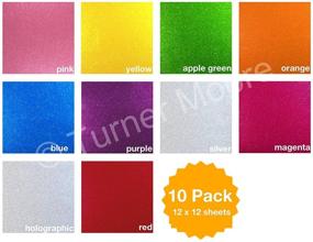 img 3 attached to 🌈 Styletech 10 Pack Multicolor Glitter Vinyl