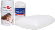 🌙 procomf подушка из памяти travel and camping mate: великолепный комфорт для малышей, детей, подростков и взрослых (белая) логотип