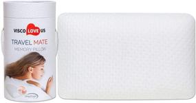 img 2 attached to 🌙 ProComf Travel and Camping Mate Memory Foam Pillow: Ultimate Comfort for Baby, Kids, Teens, and Adults (White)
