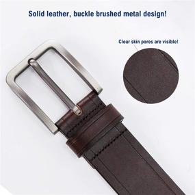 img 2 attached to 👔 MONTTIER Extra Durable Leather Belt for Enhanced Support and Style