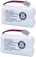 🔋 bt1007 bt-1007 bbty0651101 rechargeable battery compatible with uniden bt904 bt-904 bt1015 bbty0460001 bbty0510001 bbty0624001 hhr-p506 hhr-p506a cordless phone (2 pack) logo