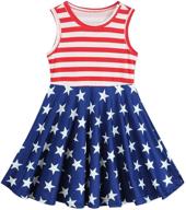 cm-kid little girls dress - summer toddler girl clothes for 4th of july - kids 2-6 years logo