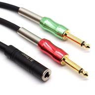 🎧 siyear 1/4" stereo to dual 1/4" mono insert cable: 6.35mm trs to dual 1/4" male y splitter - 50cm patch cord logo