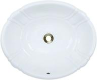 🚽 white porcelain overmount bathroom sink - o1815, sink only logo