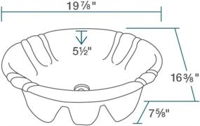 img 2 attached to 🚽 White Porcelain Overmount Bathroom Sink - O1815, Sink Only