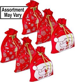 img 1 attached to 🎁 Gift Boutique 6 Giant Christmas Gift Bags: Reusable, Durable Fabric, 36" x 44", with Ribbon and Gift Tag for Extra Large Toy Wrapping during Holidays