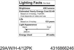 img 1 attached to 💡 Efficient GE Lighting 29W Bulb - Bright 430 Lumens, Medium Base