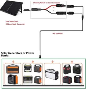 img 2 attached to 🔌 Адаптерный кабель SolarEnz DC 8 мм: эффективный преобразователь для портативной солнечной панели мощностью 100 Вт