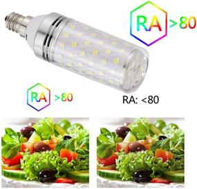 img 2 attached to RAYHOO Candelabra 💡 LED Bulbs: Incandescent 80-100W Replacement