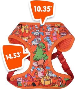 img 1 attached to 🐾 Premium Nickelodeon All Stars Dog Harness: No-Pull Vest for All Sized Dogs - Rugrats, Hey Arnold, and More - Cute Puppy and Pet Harness