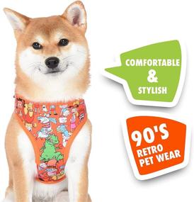 img 3 attached to 🐾 Premium Nickelodeon All Stars Dog Harness: No-Pull Vest for All Sized Dogs - Rugrats, Hey Arnold, and More - Cute Puppy and Pet Harness