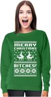 🦌 festive frenzy: women's 'it's christmas bitches' humping reindeer sweater sweatshirt logo