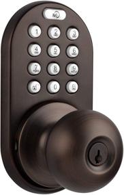 img 2 attached to MiLocks TKK-02OB: High-Security Digital Door Knob Lock for Interior Doors, Oil Rubbed Bronze Finish