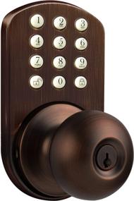 img 4 attached to MiLocks TKK-02OB: High-Security Digital Door Knob Lock for Interior Doors, Oil Rubbed Bronze Finish