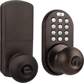 img 3 attached to MiLocks TKK-02OB: High-Security Digital Door Knob Lock for Interior Doors, Oil Rubbed Bronze Finish