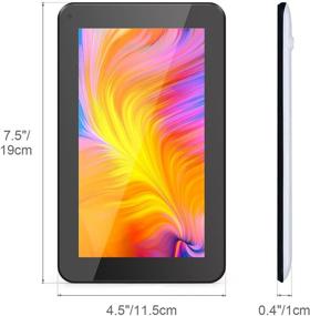 img 2 attached to 📱 Haehne 7 inch Tablet with Android 6.0, Quad Core Processor, 1GB RAM, 16GB Storage, Full HD Display, Dual Camera, FM Radio, WiFi Connectivity, Bluetooth - White