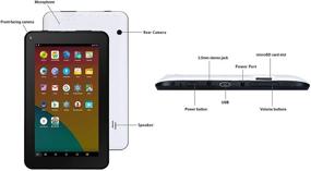 img 3 attached to 📱 Haehne 7-дюймовый планшет с Android 6.0, четырехъядерным процессором, 1 ГБ оперативной памяти, 16 ГБ встроенной памяти, полноценным HD-дисплеем, двойной камерой, FM-радио, подключением по Wi-Fi и Bluetooth - белый