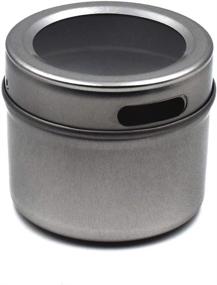 img 1 attached to Organize Your Spices with Magnetic Spice Tins & Clear Labels (12 Jars, 102 Labels)