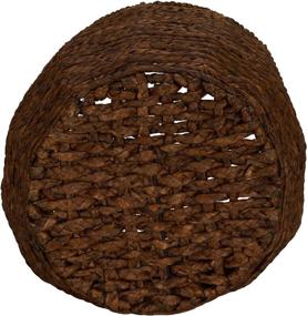 img 2 attached to Stylish and Practical Household Essentials ML-4120 🏠 Water Hyacinth Round Rimmed Basket Set: 2 Piece