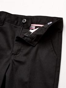 img 2 attached to 👖 Stylish Girls' Big Flat Front Pants: Classroom School Uniforms Essentials