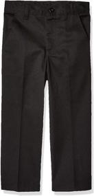 img 3 attached to 👖 Stylish Girls' Big Flat Front Pants: Classroom School Uniforms Essentials