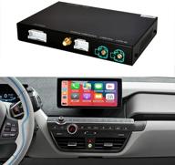 🚗 enhance your bmw i3: road top wireless carplay retrofit kit decoder (2012-2017 nbt system) - android auto, mirrorlink, reverse camera, car knob control support logo