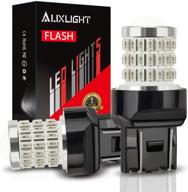 🚦 auxlight 7440 7441 7443 7444 t20 992 w21w светодиодные мигающие лампы: ярко-красные, ультра яркие 57-smd светодиодные лампы для тормозов / хвостовых фонарей / стоп-сигналов (набор из 2) логотип