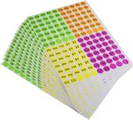 🌈 removable fluorescent multicolored preprinted stickers logo