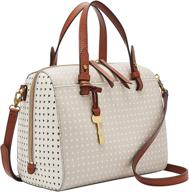 fossil rachel satchel handbag hearts women's handbags & wallets and crossbody bags logo