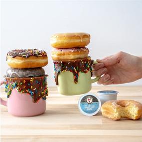 img 2 attached to Набор смешанных капсул K-Cup для кофеварок Keurig 2: Victor Allen Donut Shop, Morning Blend, 100% Колумбийский и French Roast – кофе в одноразовой упаковке