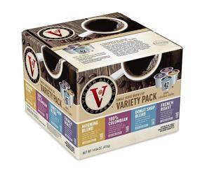 img 3 attached to 42 Count Variety Pack K-Cup Keurig 2 Brewers Coffee Pods: Victor Allen Donut Shop, Morning Blend, 100% Colombian, and French Roast – Single Serve Coffee