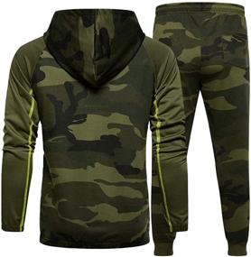 img 2 attached to Casual Tracksuit Full Zip Running Jogging Men's Clothing and Active