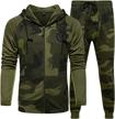 casual tracksuit full zip running jogging men's clothing and active logo