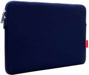 img 2 attached to 🔒 Waterproof Neoprene Laptop Sleeve: ONE LIFE 10-11.6 Inch Chromebook Case - MacBook & Laptop Notebook Cover in Navy