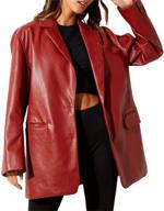 leather blazer jacket sleeve outerwear logo