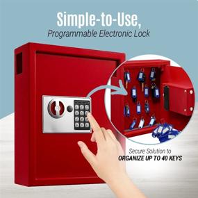 img 1 attached to Secure Access Control: AdirOffice Keys Cabinet with Digital Lock - Ideal Commercial Door Product