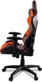 img 3 attached to Arozzi Verona V2 Gaming Chair: Ultimate Comfort with Racing Style, High Backrest, Recliner, 🧡 Swivel, and Tilt for Enhanced Gaming Experience - Includes Lumbar and Headrest Pillows - Orange