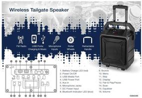 img 1 attached to Беспроводная портативная акустическая система ILive ISB659B с аккумулятором.