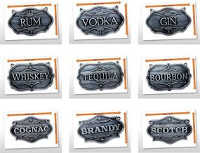 img 3 attached to Liquor Decanter Tags Set Labels