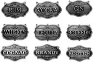 liquor decanter tags set labels логотип